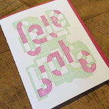 Celebrate Letterpress Birthday Card