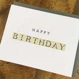 Happy Birthday Letterpress Card