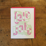 Celebrate Letterpress Birthday Card