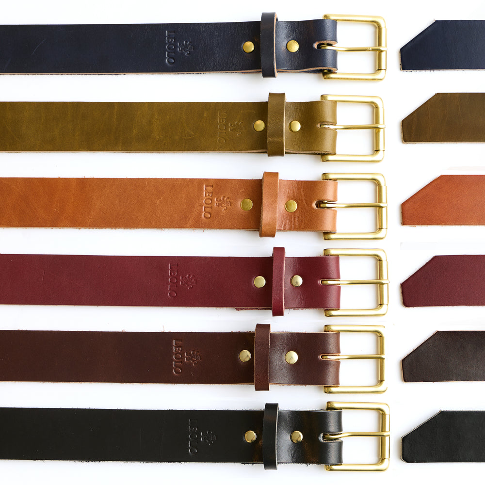Leolo Handmade Leather Belt 1.5"