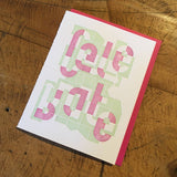 Celebrate Letterpress Birthday Card