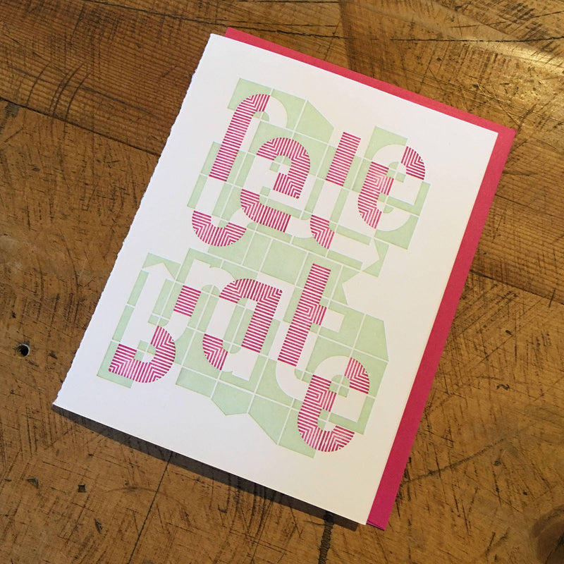 Celebrate Letterpress Birthday Card