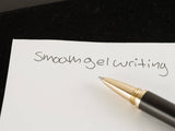 Wood Gel Pen - Brushed brass pen with wood and gel pen