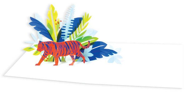 Be Fierce Tiger Pop-Up Everyday Greeting Card with Gold Foil