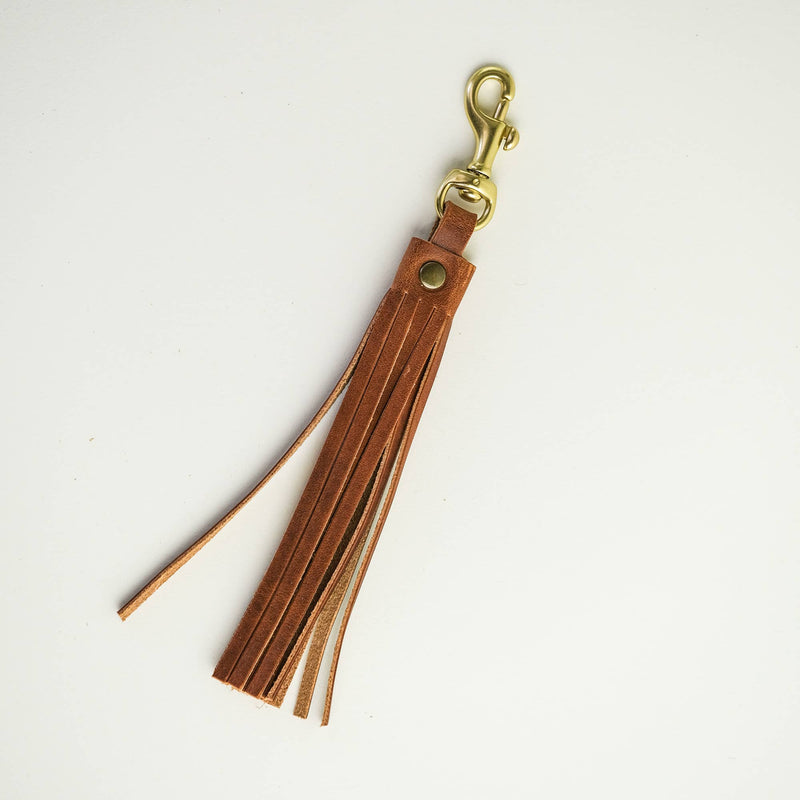 Tassel Keychain - English Tan