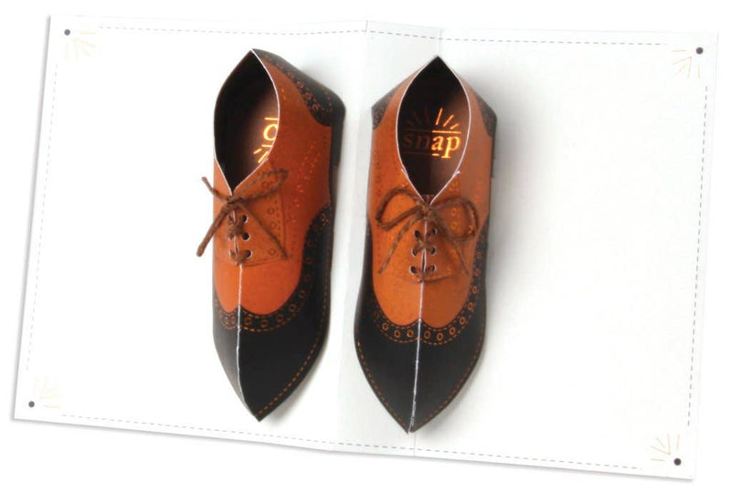 Wingtips Dapper Pop-Up Greeting Card