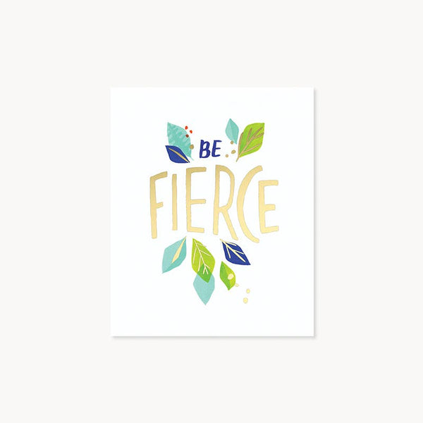 Be Fierce Tiger Pop-Up Everyday Greeting Card with Gold Foil