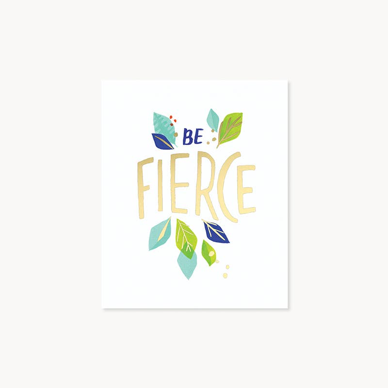 Be Fierce Tiger Pop-Up Everyday Greeting Card with Gold Foil
