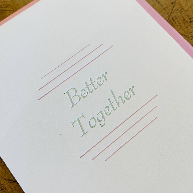 Better Together Letterpress Card