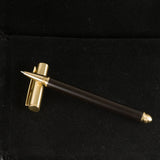 Wood Gel Pen - Brushed brass pen with wood and gel pen