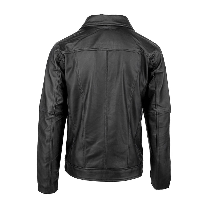 Urban 5884 CALVIN Leather Jacket Lamb Skin Black