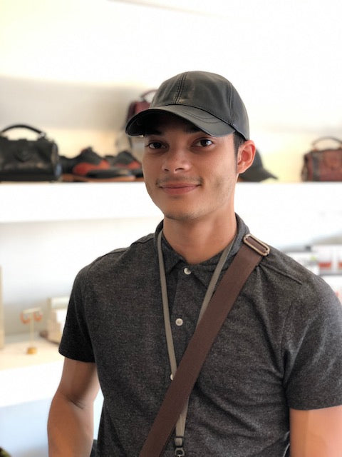 Leather Baseball Cap