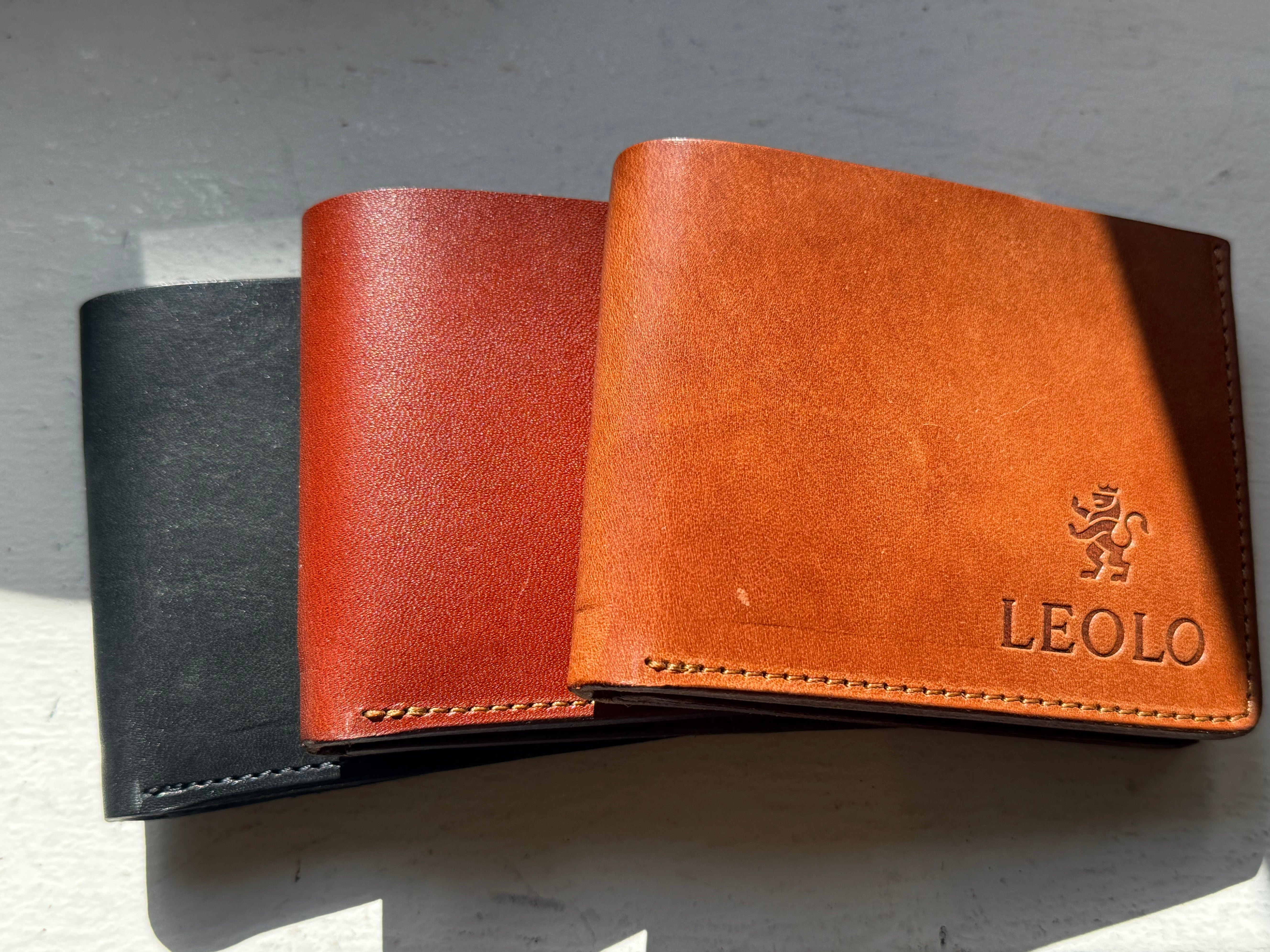 Leolo Top Grain Leather Bifold Wallet