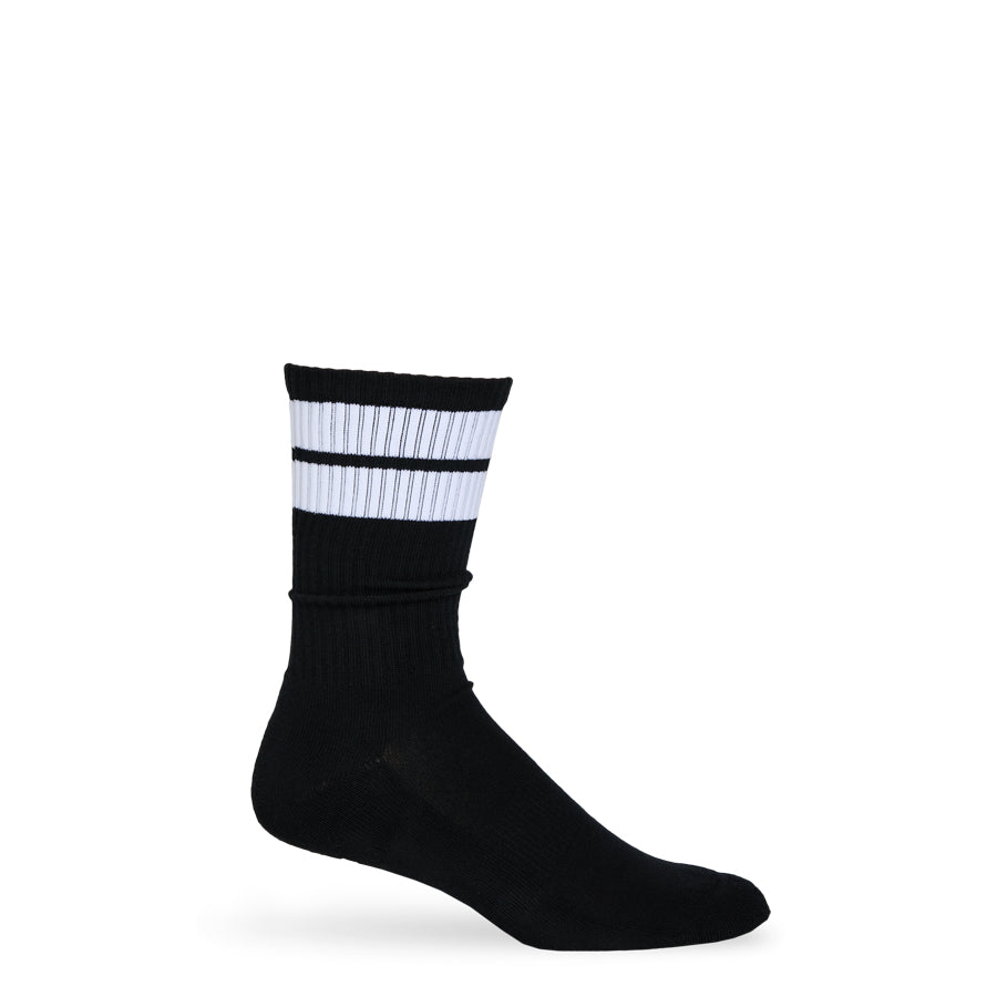 Leolo Casual Black Stripe Crew Socks