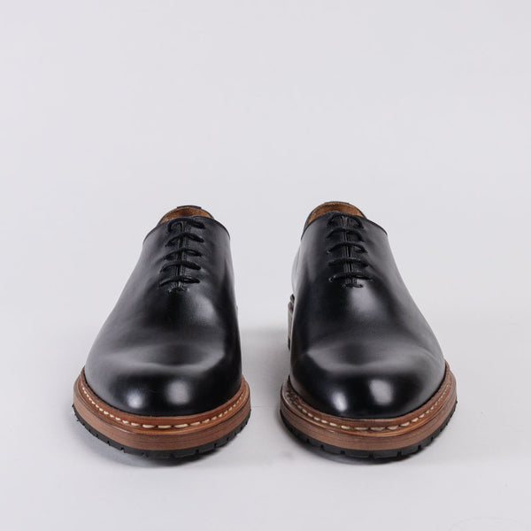 Men's Wholecut Black Leather Shoe