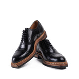 Women's Full Brogue Oxford Shoes | Black
