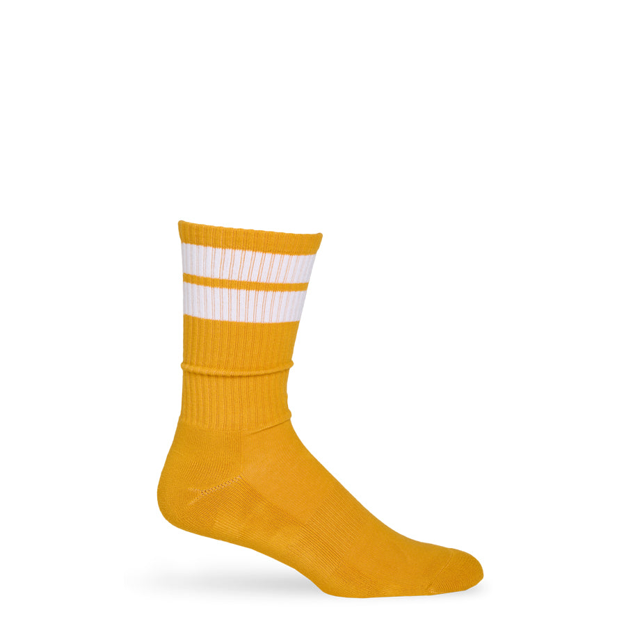 Leolo Casual Yellow Stripe Crew Socks