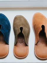 Mr. Grumpy Leather Slippers - Women's