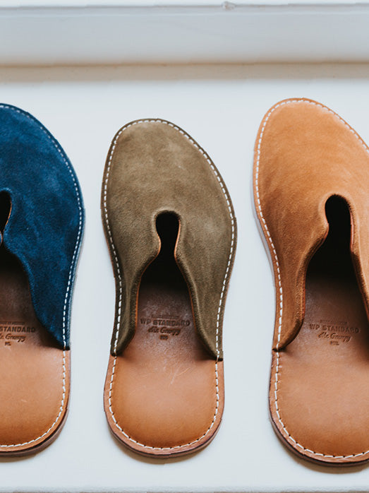Mr. Grumpy Leather Slippers - Women's