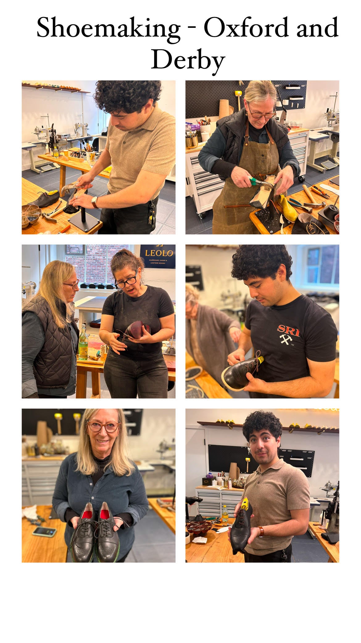 Beginner Shoe Making Class February 15th - 21st, 2026