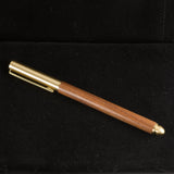 Wood Gel Pen - Brushed brass pen with wood and gel pen