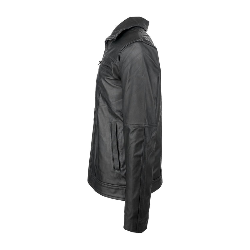 Urban 5884 CALVIN Leather Jacket Lamb Skin Black