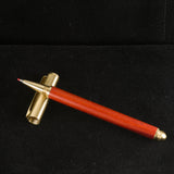 Wood Gel Pen - Brushed brass pen with wood and gel pen