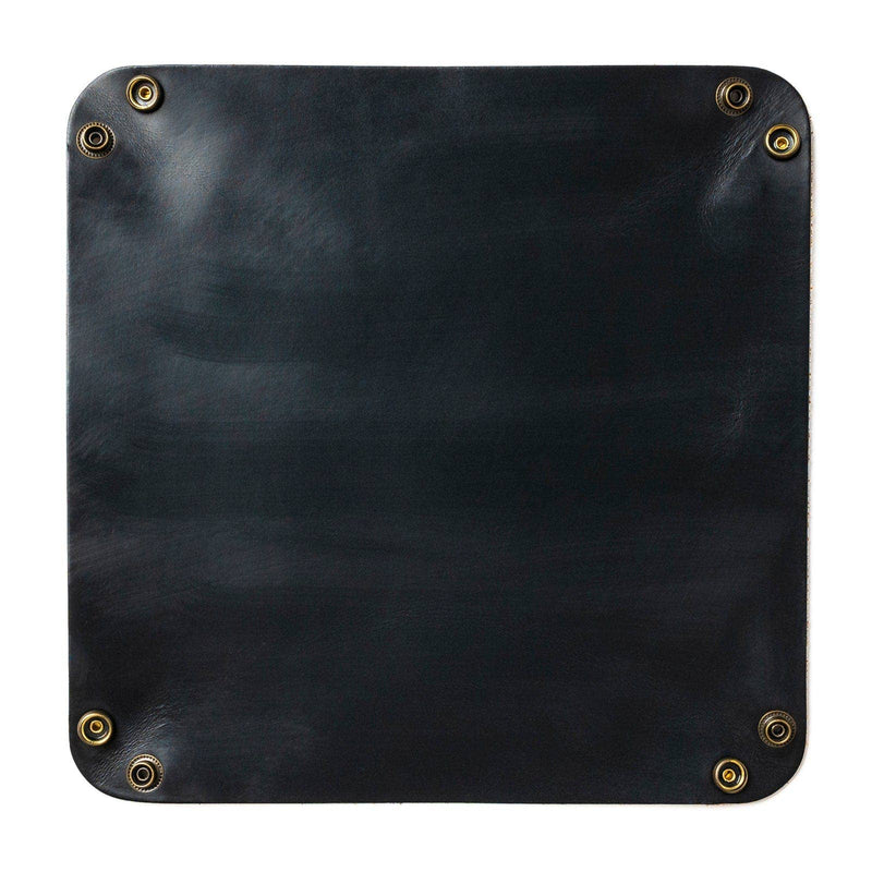 Leather Valet Tray - Black