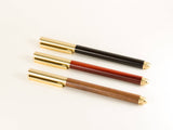 Wood Gel Pen - Brushed brass pen with wood and gel pen