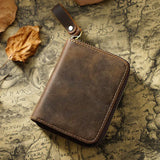 Credit Card Holder for Men Women, Geniune Leather Wallet