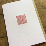 Love Letterpress Card