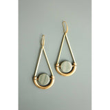Brass and Jasper Earrings