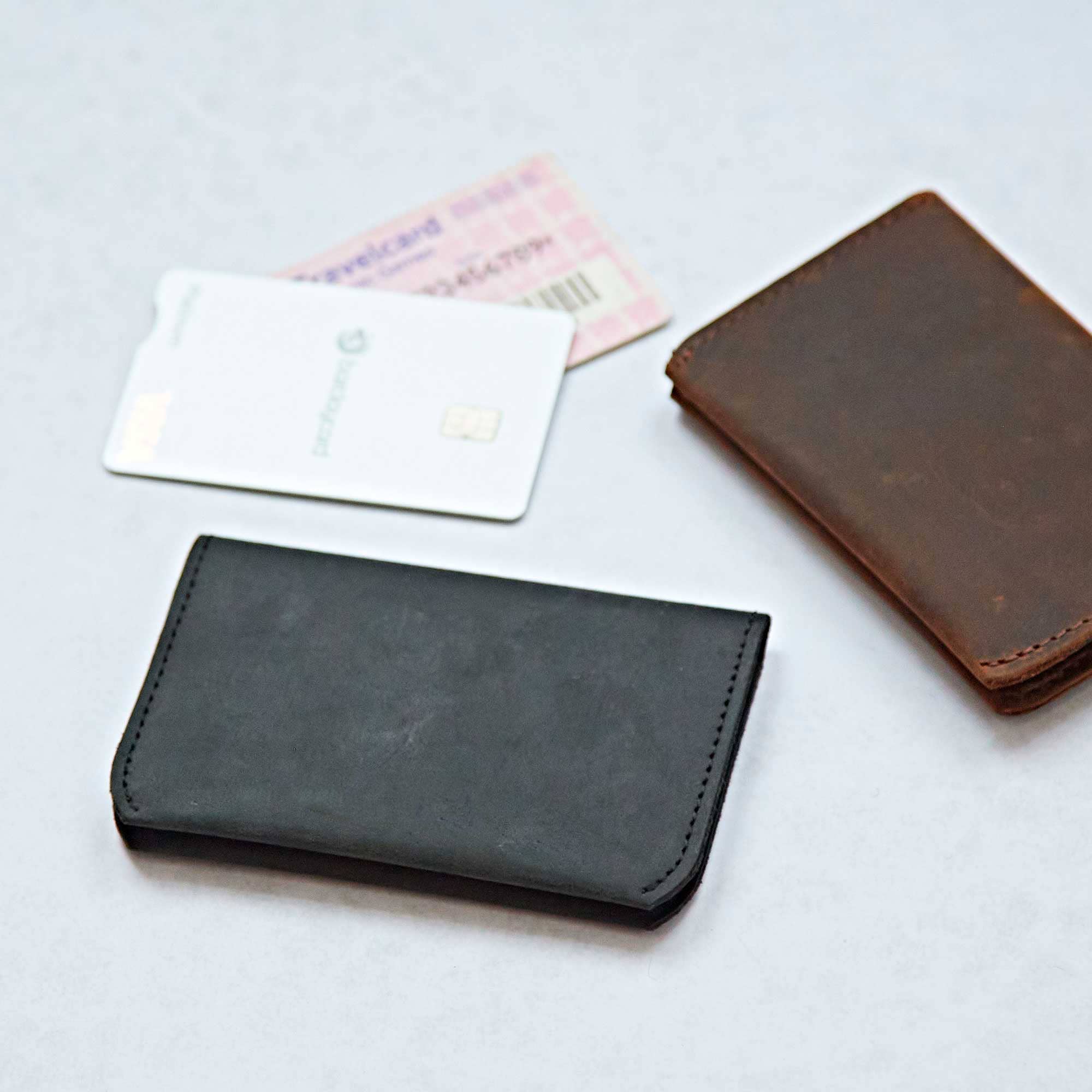 Handmade Buffalo Leather Card Wallet