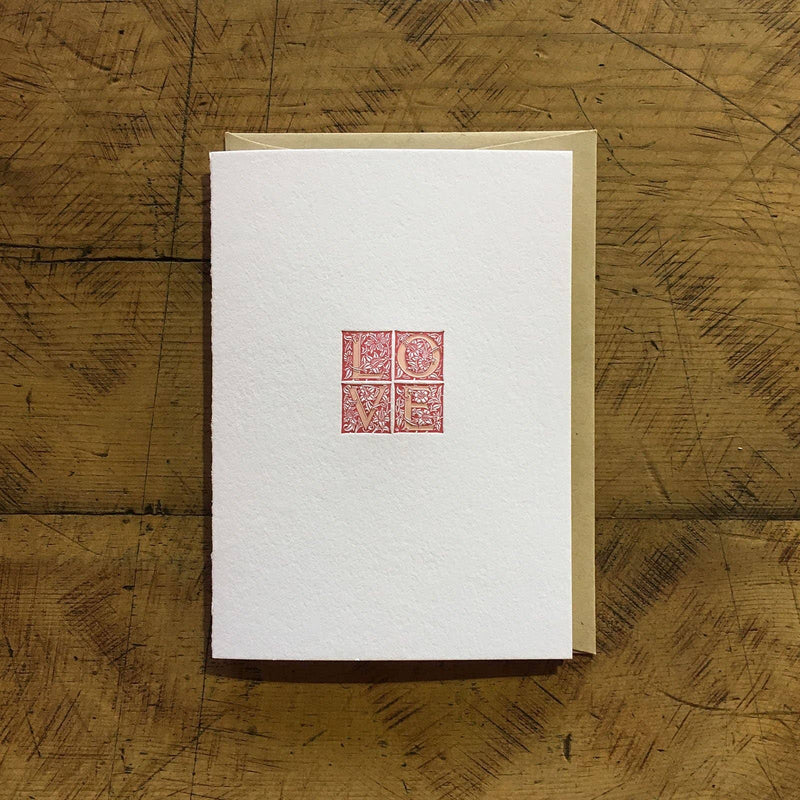 Love Letterpress Card
