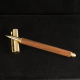 Wood Gel Pen - Brushed brass pen with wood and gel pen
