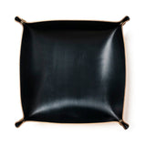 Leather Valet Tray - Black