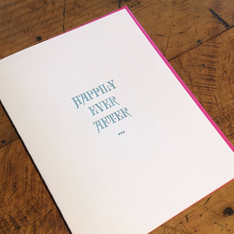 Happily Ever After Letterpress Card
