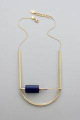 Geometric Vintage Lucite Link & Chain Necklace