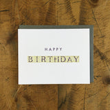 Happy Birthday Letterpress Card