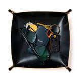 Leather Valet Tray - Black