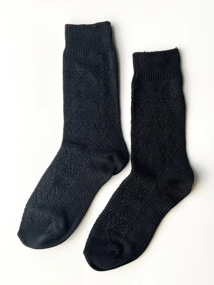 Modal Eyelet Socks