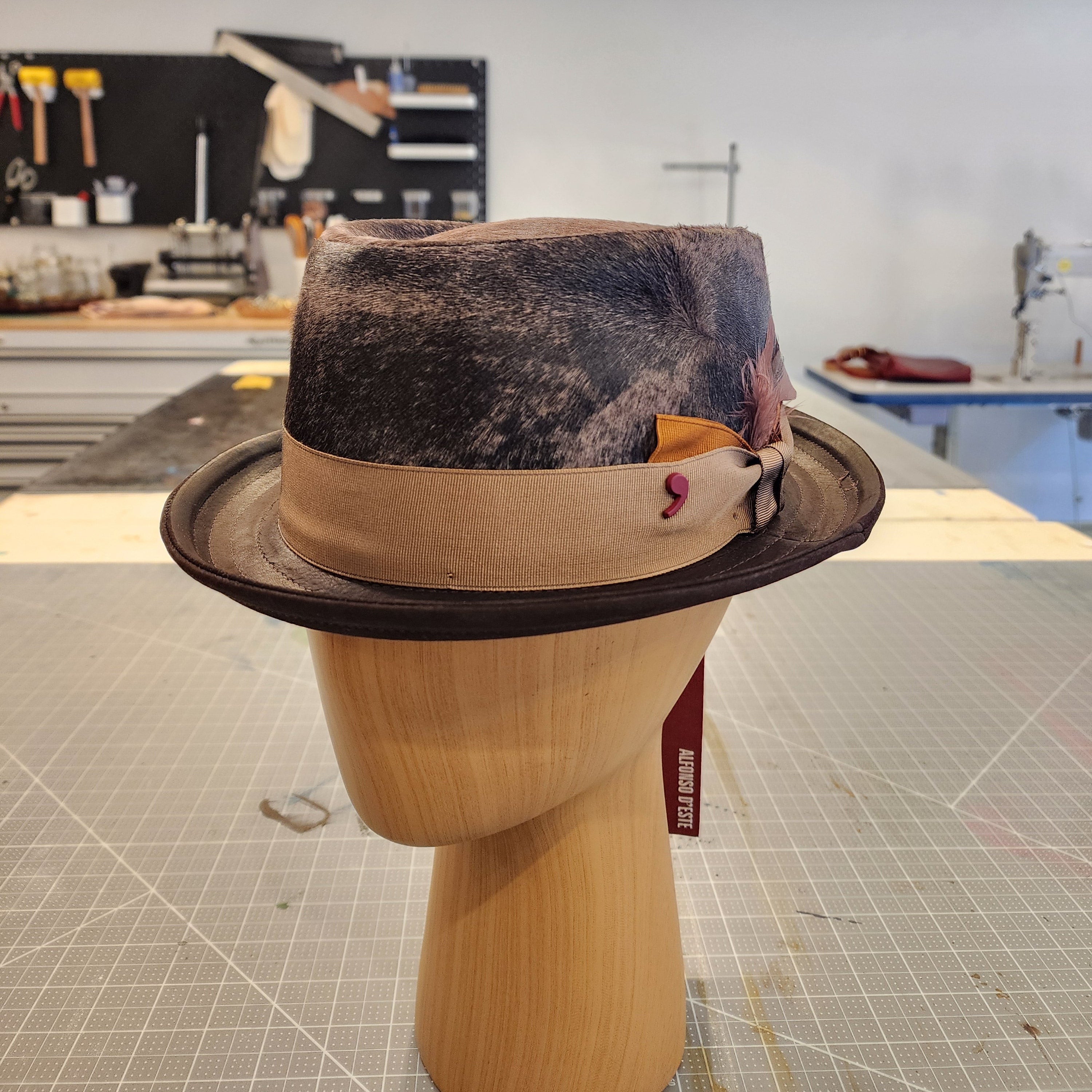 Alfonso D'este Fur Porkpie Hat