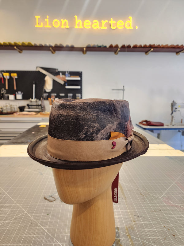 Alfonso D'este Fur Porkpie Hat