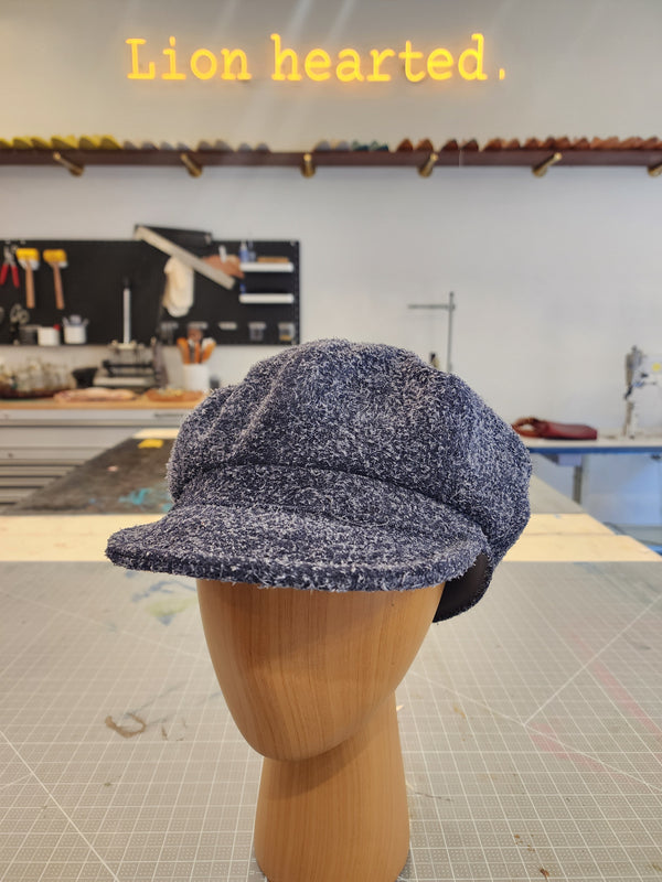 Alfonso D'este Long Suede Melton Cap