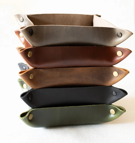 Catch All Leather Valet Tray