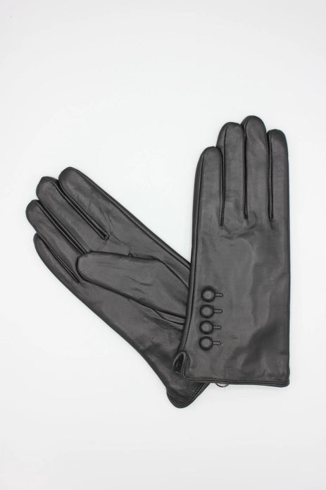 Sheepskin leather gloves with cozy lining